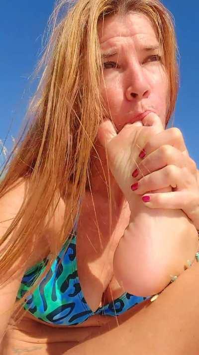 Worship at the Beach yeah they were staring I was so turned on 😛nsfw