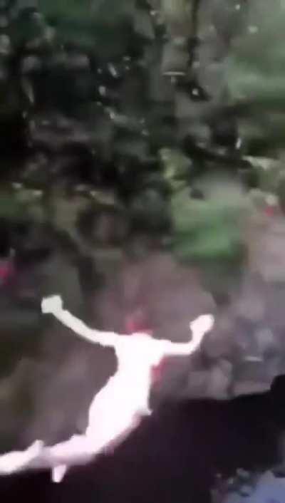 Girl pushes friend off 60 foot bridge