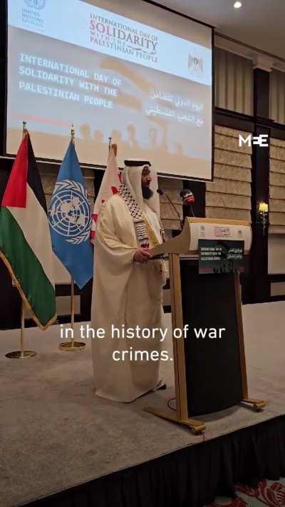 Bahraini parliament member Mohammed Musa al-Balooshi criticised the presence of the American, French & British ambassadors at the International Day of Solidarity with the Palestinian People event, likening it to ”killing a victim and then mourning at thei