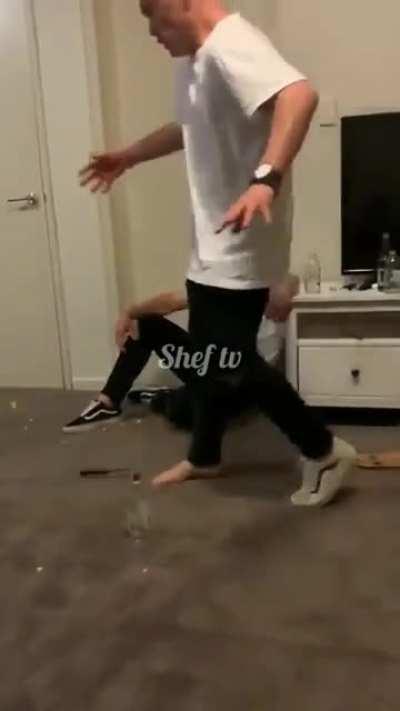 Let's kick a knife for good fun