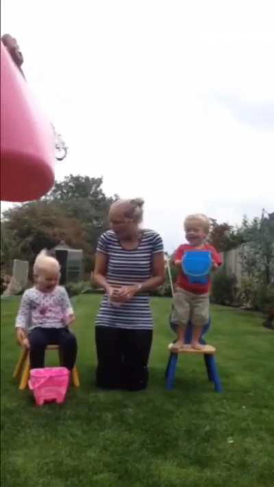 Who knew you could get wet at an Ice Bucket Challenge?