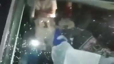 People in Houston shut down a street so they can do illegal drag races then shoot at a car that tries to get through