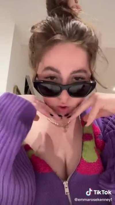 Emma appears to be a bit thirsty.