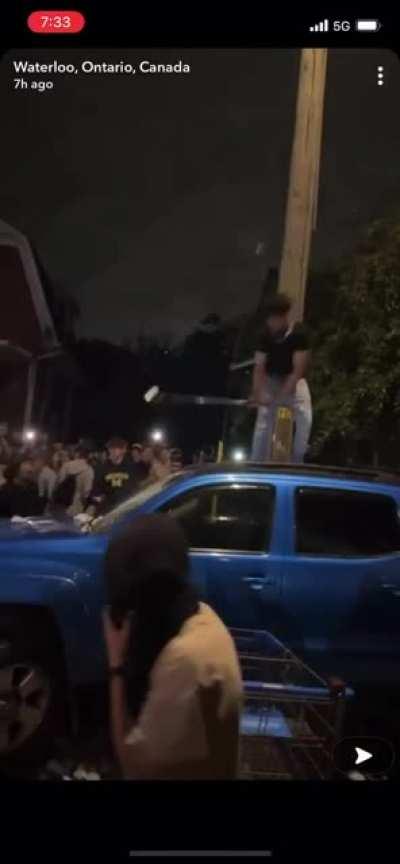 Can Universities be pressured to encourage their students to behave?