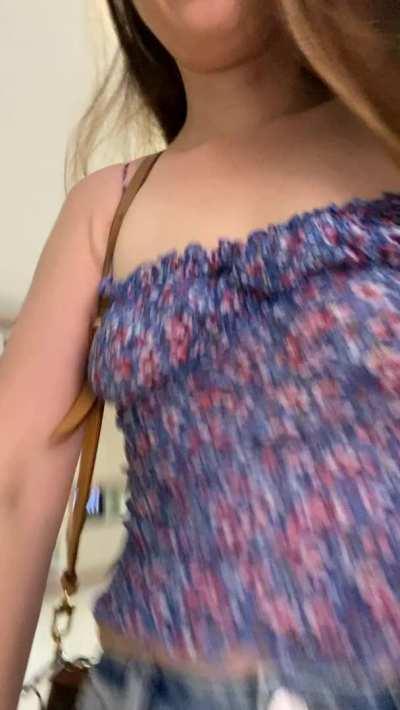 Shopping is lots of fun with a horny milf like me