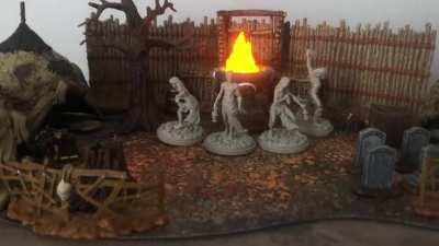 Little space on top of my shelf to display the starting survivors next to my KDM box.