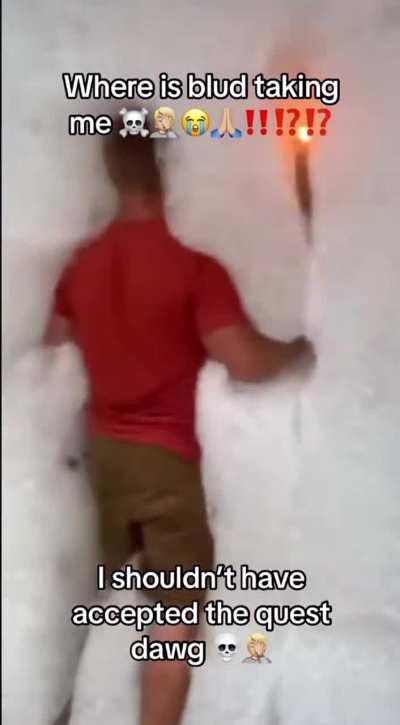 Bro about to fight a dark souls boss 💀