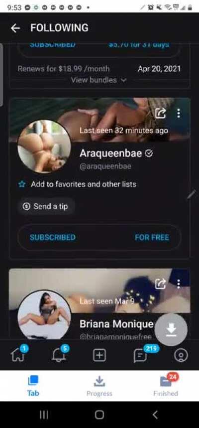 I could of kept scrolling forever but fuck that shit yall get the point these are all active subscriptions I spend 800 to 900$ a month just on subscriptions lol not even dms