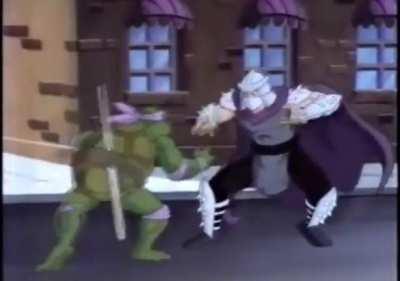 TMNT was the bomb back then but the INTRO was a BLAST !