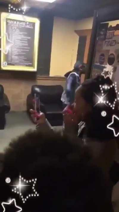 Guy tries to start shit with a guy 3x his size 👀