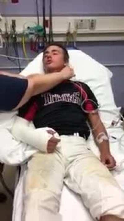 Funny ranting after surgery