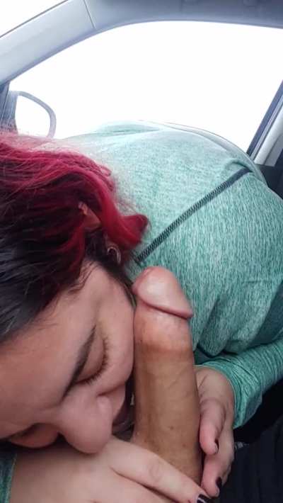 I made him cum in the car
