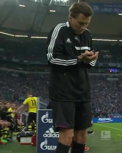 He didn't seem to be bothered about it though