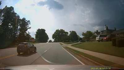 A bad driver never misses their turn. This is my very first accident.