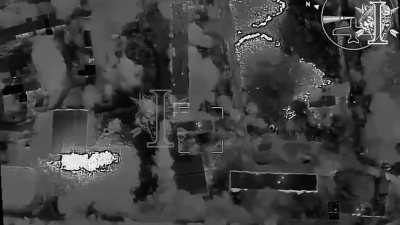 Drone operators of the Ukrainian UA_REG TEAM, in cooperation with the Special Operations strike units, discovered and struck warehouses used by the Russian 810th Guards Naval Infantry Brigade in the Kursk Oblast.