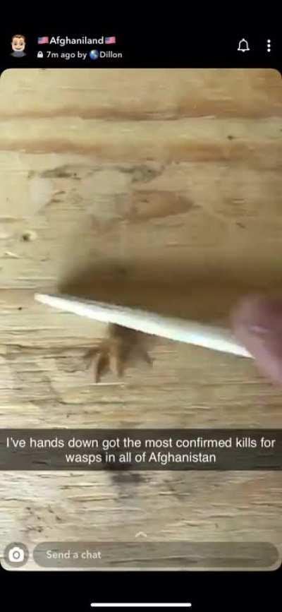 Older Brother is deployed in Afghanistan so he killed that fucker in the most appropriate way