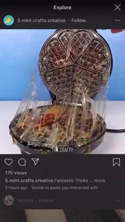 Why not ruin a whole waffle iron to make donald trumps hair???