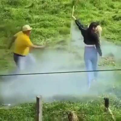 To play with fireworks