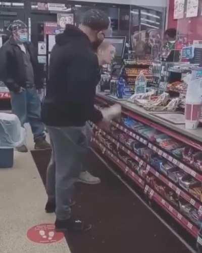 This man just did the Snap, Crackle, and Pop on him