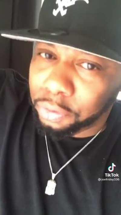 A whole white baby, bruh