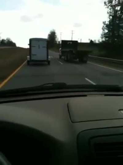 Just two idiots blocking the road, eh?