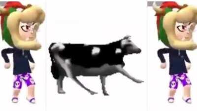Cursed vid of desbugs dancing with the polish cow