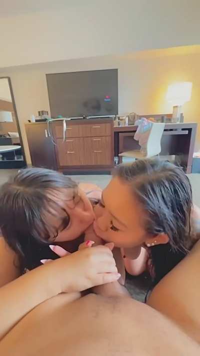 Two freaky Asian girls are way more fun than one