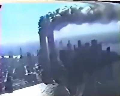Unique angle of the World Trade Center attack, 9/11/2001