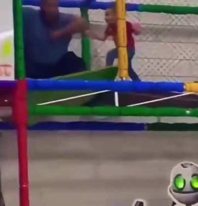 I think bro was a little too big for the play area