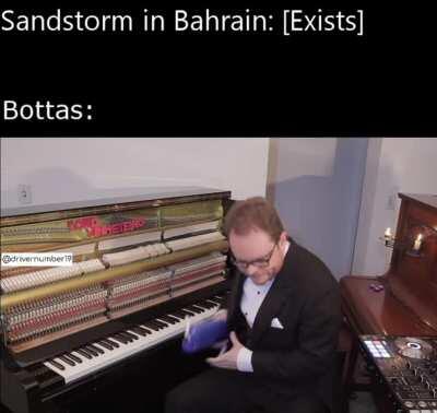 Valtteri vibin' in Bahrain