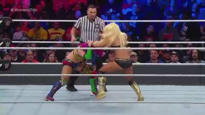 Asuka overwhelmed by Mandy Rose
