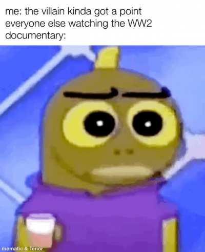 he‘s got a point tho