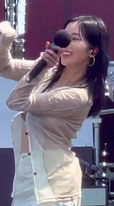 The shot right at the beginning on her left boob