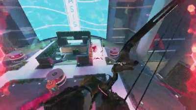 Im the katniss everdeen of APEX LEGENDS.. INSANE CLUTCH TRICKSHOT.