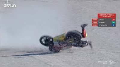 First lap highside replays - Moto3 RAC