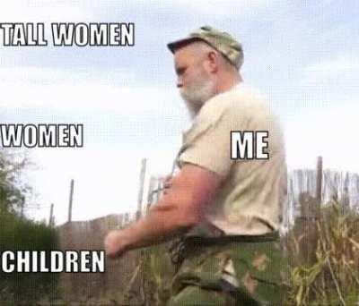 Me fighting waman and kids