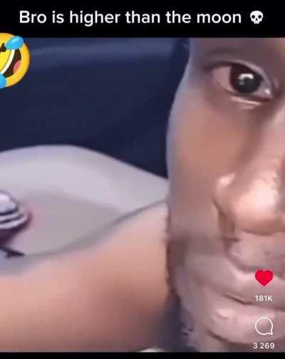 Bro is higher than a skyscraper 