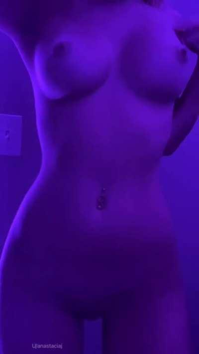 Good morning 🥰 do you guys like the purple lighting? 😈💜