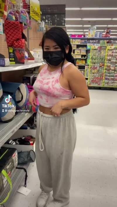 Slut BANNED from Walmart because of this! 🥵