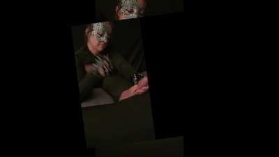 blissfulshock punching away at some vulnerable balls