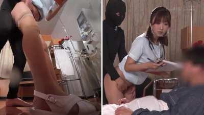 Nurse takes patient questionnaire