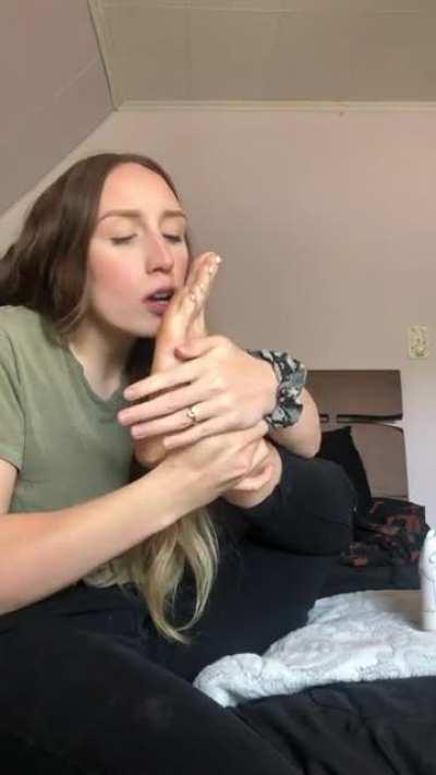 Smelling my sweaty feet after a looong day 😏