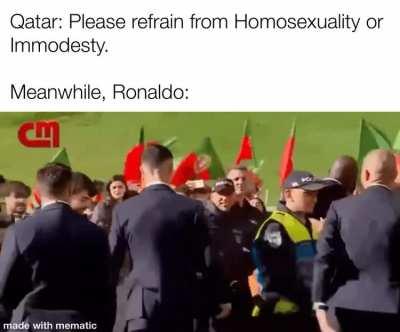 Watch them try to arrest Ronaldo
