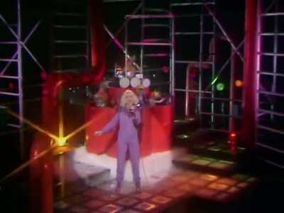 Debbie Harry appearing on The Muppet Show in 1980, singing her then number one hit 