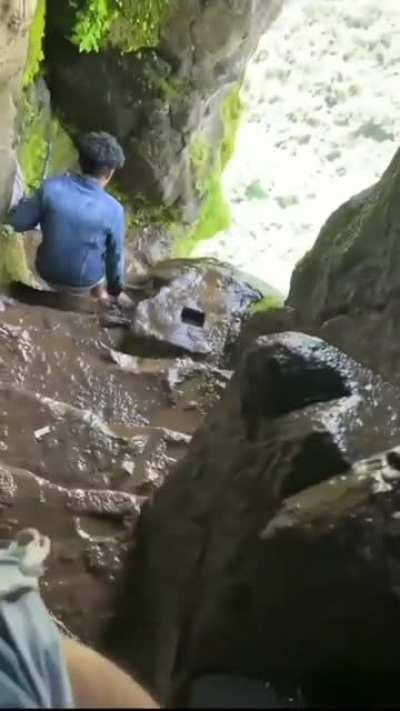 The path to Harihar Fort, Maharashtra India.