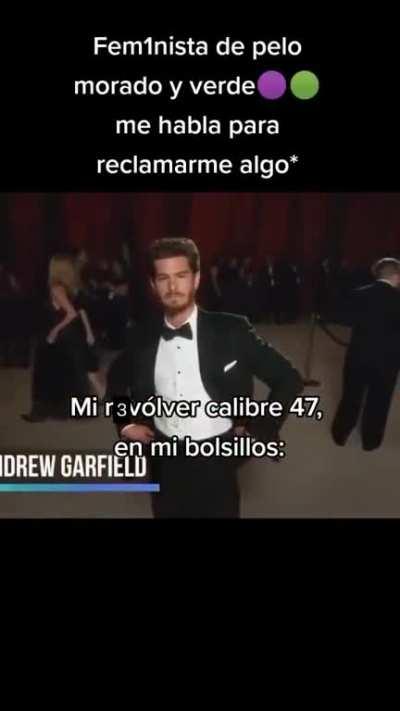 Yo con un revolver en la mochila: