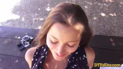 Park Bench Polka Dots