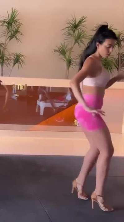 Two things I love about Georgina are 1 when she's in a bikini and 2 when she's dancing 💋