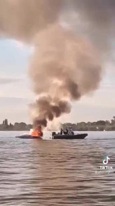 Instant karma for people who harass boaters with a gay pride flag
