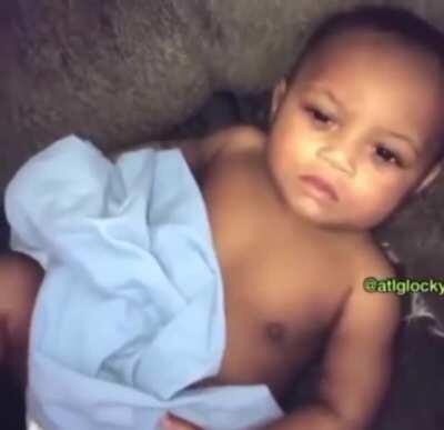 Lil nigga was just tryna enjoy his nap time 😴